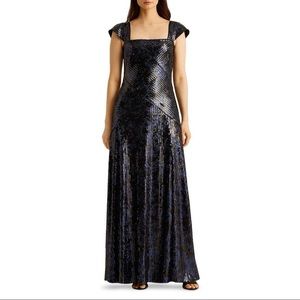 Wonderful dress, Lauren Ralph Lauren Metallic Sequined Gown.